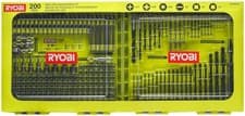 Image of Ryobi 200 Piece Drilling and Screwdriving Driving Kit - Ryobi RAKDD200