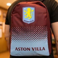 Image of Aston Villa FC Backpack Fade Kids Adult School Office Fan Gift Official Licensed