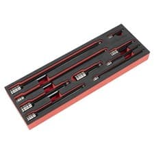 Image of Sealey Premier Black Wobble/Rigid Extension Bar Set 1/4", 3/8" & 1/2" Sq. Dr 9pc
