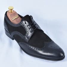 Image of Men's Shoes Half Shoes Lace Black Brogues New Leather 41 42 43 44