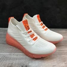 Image of *New* Steve Madden Cello Women’s Sneakers White/Orange