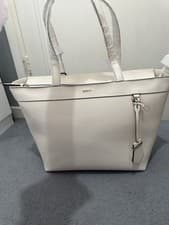 Image of DKNY large Wendy Tote Bag White 