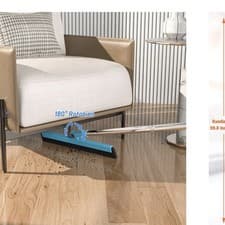 Image of KOLLIEE floor squeegee foam water squeegee with long handle 58"