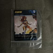 Image of Cryptozoic DC Deck Building Game Starfire Super Hero Heroes Unite Promo Card NEW