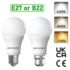 Image of LED GLS LIGHT BULBS 40w 60w 100w WARM/COOL WHITE BC/B22 ES/E27 Bayonet Daylight