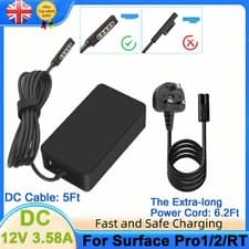 Image of Surface Pro 1/ Surface Pro 2/Surface RT 1512 1536 1631 Power Adapter Charger 48W