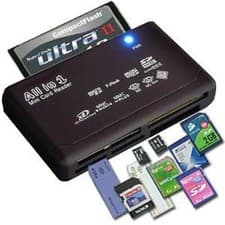 Image of Memory Card Reader All in One 1 USB Adapter SD SDHC Mini Micro M2 MMC XD CF MS