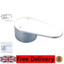 Image of Ergonomic Zinc Alloy Tap Handle Lever - Polished Chrome for Bathroom & Kitchen