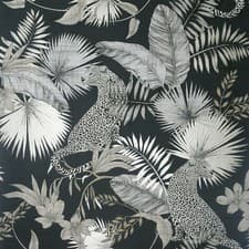 Image of Arthouse Tropical Jungle Palm Leaves Leopard Neutral Modern Wallpaper
