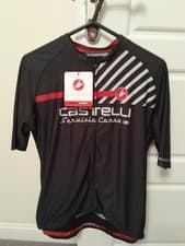 Image of Castelli Womens Aero Race Pro Short Sleeve Summer Cycling Jersey Medium Black