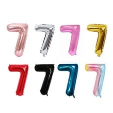 Image of 40" Giant Foil Number Balloons Self Inflating 16th 18th 21st Age Birthday Decor