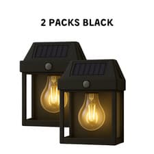Image of Solar Wall Light with Motion Detection – LED Outdoor Lamp for Garden Fence