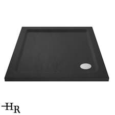 Image of Hudson Reed Slate Grey Square Shower Trays 40mm Modern Luxury Bathroom Enclosure