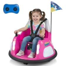 Image of COSTWAY 12V Bumper Car Kids Ride on Electric Car with Remote Control