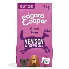 Image of 12K EDGARD COOPER VENISON & DUCK GRAIN FREE COMPLETE DOG FOOD *DAMAGED SACK 2027