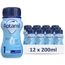 Image of 12 x 200ml Aptamil 1 Breastmilk Substitute 1 First Infant Baby Milk From Birth