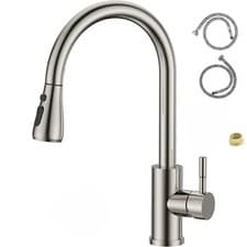Image of 360° Kitchen Sink Mixer Taps Pull Out Spout Spray Single Lever Modern Mono Tap