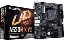 Image of Gigabyte A520M S2H Motherboard - Supports AMD Ryzen 5000 Series AM4 Cpus