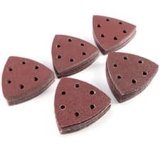 Image of 100 Sanding Sheets Bosch Detail Palm Sander 60 80 100 120 240 Grit 90mm