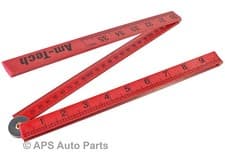 Image of Folding Rule 1m Metre Measure Measuring Rule Builder Carpenters Metric Imperial