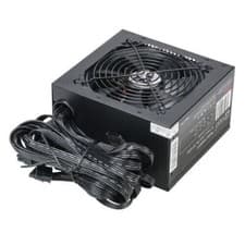 Image of 650W ATX Power Supply – PSU for Desktop PC, 120mm Fan, PCI-E, SATA, Black (UK)