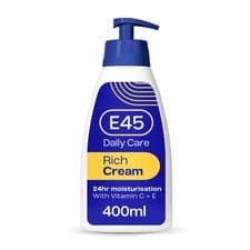 Image of E45 Rich 24hr Moisturising Cream with Vitamin C & E Fast Absorbing Deep