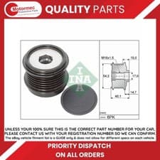 Image of INA 535 0310 10 Alternator Freewheel Clutch