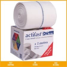Image of Versatile 2 Way Stretch Tubular Retention Bandage Blue 7.5cm x 5m