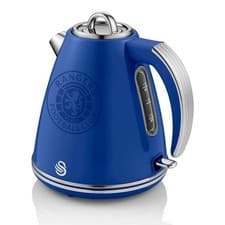 Image of Swan Rangers Retro Jug Kettle 3000W 1.5 Litre Stainless Steel - Blue