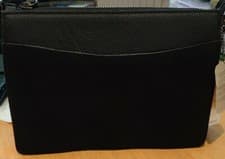Image of Monsoon Accessorize Chryssa Real Leather Cross Body Black Bnwt