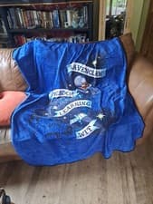 Image of Harry Potter Ravenclaw Throw Blanket Lootcrate Fleece New Large Blue