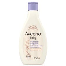 Image of Aveeno Baby Calming Comfort Bedtime Bath and Wash (1 x 250ml), Tear-Free and