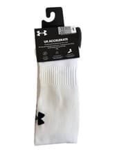 Image of 1 Pair Under Armour UA Accelerate Football Over The Calf WHITE Mens LARGE 9-12.5
