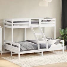 Image of Bunk Bed without Mattress 80x200/140x200 cm White Solid Wood