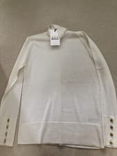 Image of Ladies Barbour Norwood Cream Fine Knit Jumper BNWT Size 10