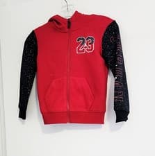 Image of Jordan Toddler Boys Jumpman Air Speckle Fleece Full Zip Hoodie Gym Red Sz 3T-NWT