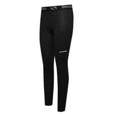 Image of BOYS BLACK SONDICO CORE COMPRESSION THERMAL BASELAYER TIGHTS BOTTOMS WINTER