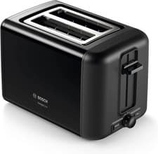Image of Bosch TAT3P423GB Designline Toaster, Stainless Steel, 970 W, Black