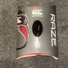 Image of Canterbury RAZE Rugby Headguard Junior Medium Boys (MB) Black & Red