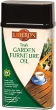 Image of Liberon Garden Furniture Oil Clear Teak 500ml 1L UV Protect Exterior Wood Stain