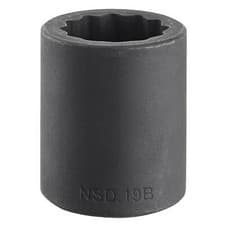 Image of Facom 1/2" Drive Bi Hexagon Impact Socket Metric 8mm