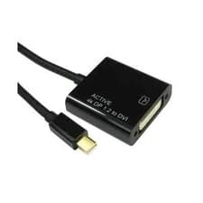 Image of Mini Displayport To DVI-D ACTIVE Adapter 4k x 2k @ 30Hz 20cm MacBook Mac Laptop