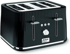 Image of Tefal Loft 4-Slot Toaster, 7 Browning Levels, Defrost, Large, Black Toaster