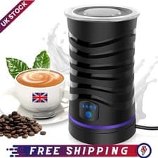 Image of Electric Milk Frother 4 in 1 Automatic Frother Milk Steamer Latte Coffee Foam UK