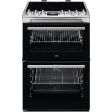 Image of AEG CCX6740ACM Ceramic Cooker 60cm in Stainless Steel GRADE A