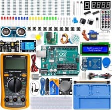 Image of Inventor Lab Starter Kit with Original Arduino Uno R3 REV3, Multimeter