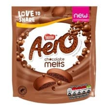 Image of AERO NESTLE MILK CHOCOLATE MELTS BAG 92g X 3