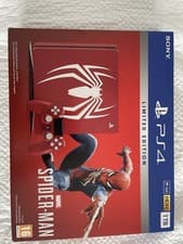 Image of Limited Edition Red Spiderman 1TB PS4 Slim Sony PlayStation 4 Spider-man Console