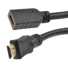 Image of 0.5m HDMI 2.0 High Speed 4K UHD TV Extension Lead Male to Female Cable [008691]