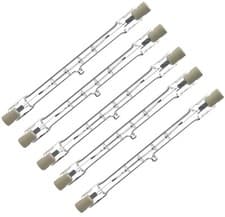 Image of R7s Halogen Light Bulbs Tube Floodlight Lamp Linear Tungsten 5 Pack